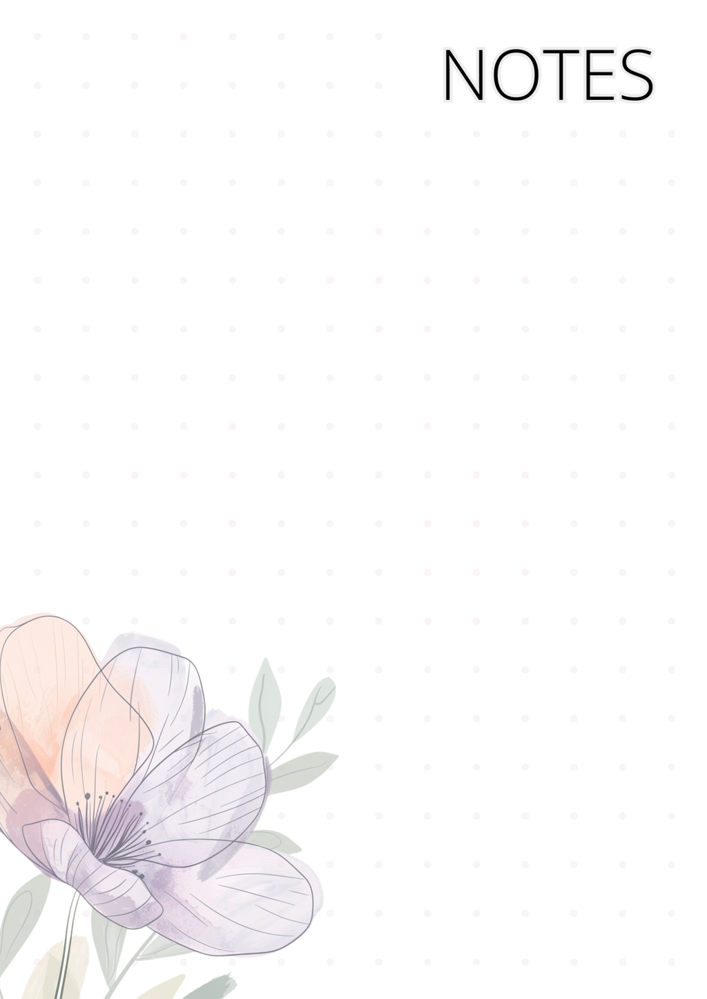 Purple Floral Notebook
