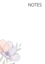 Purple Floral Notebook